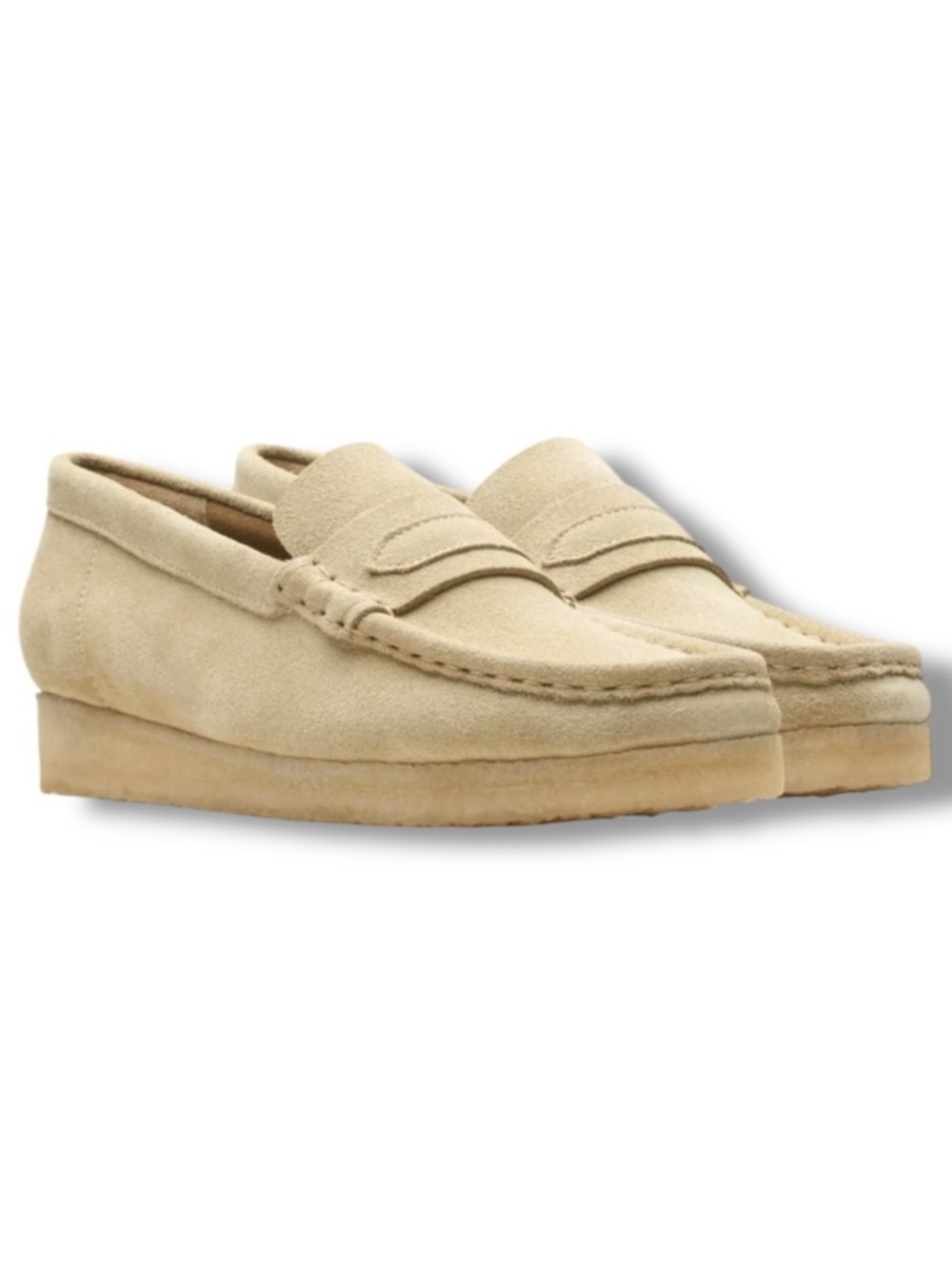 Clarks Originals Wallabee Loafer Maple Suede Womens Size 8.5